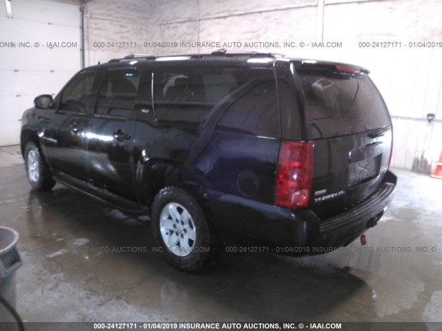 1GKFK16397J252222 - 2007 GMC YUKON XL K1500 BLACK photo 3