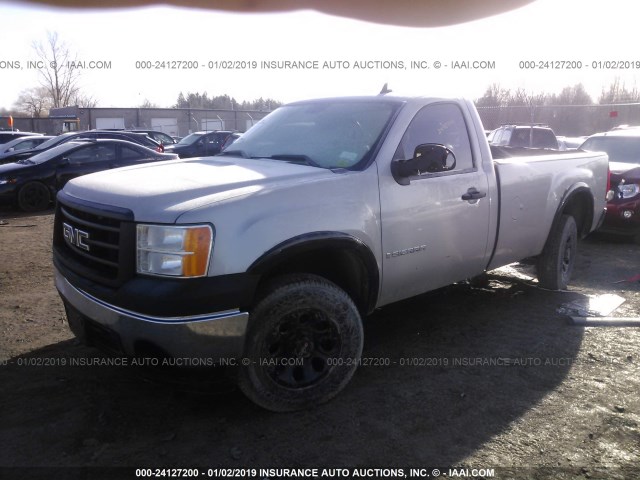 1GTEC14X28Z242516 - 2008 GMC SIERRA C1500 SILVER photo 2