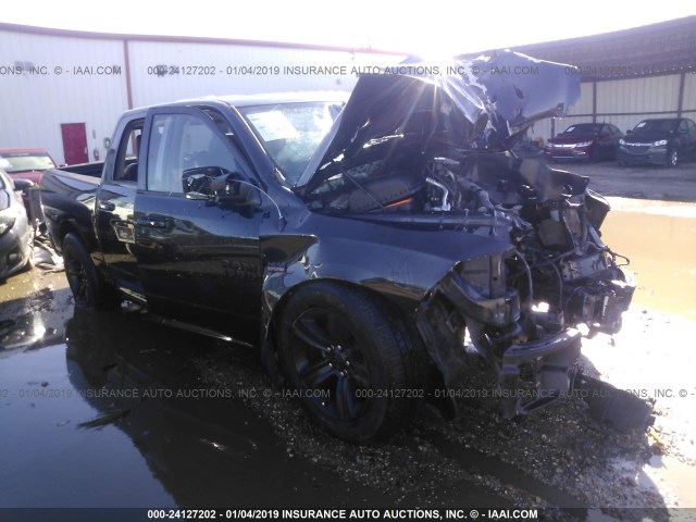 1C6RR6MT1GS164786 - 2016 RAM 1500 SPORT BLACK photo 1