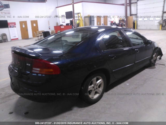 2B3HD56M62H137247 - 2002 DODGE INTREPID ES Dark Blue photo 4