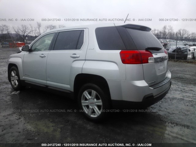 2GKALMEK6E6229282 - 2014 GMC TERRAIN SLE SILVER photo 3