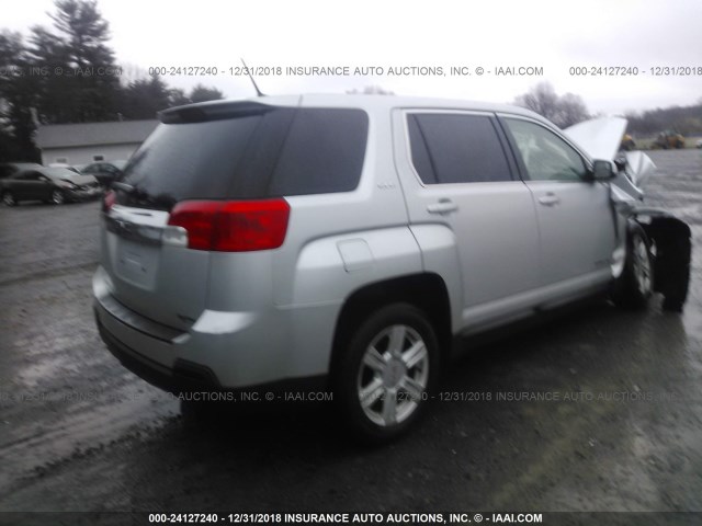 2GKALMEK6E6229282 - 2014 GMC TERRAIN SLE SILVER photo 4