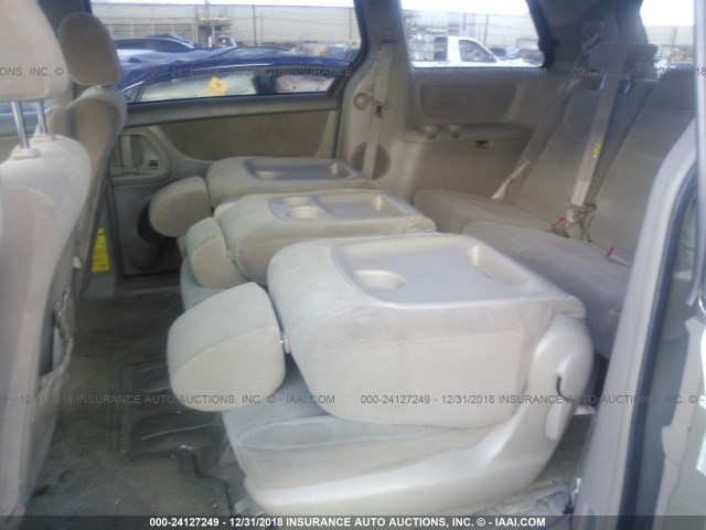 5TDZA23C14S109317 - 2004 TOYOTA SIENNA CE/LE GOLD photo 8