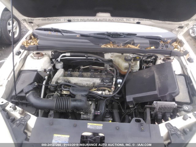 1G1ZS58F27F197390 - 2007 CHEVROLET MALIBU LS WHITE photo 10