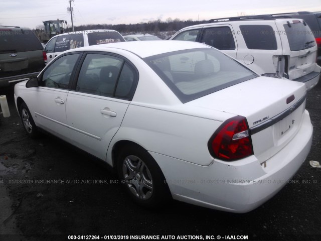 1G1ZS58F27F197390 - 2007 CHEVROLET MALIBU LS WHITE photo 3