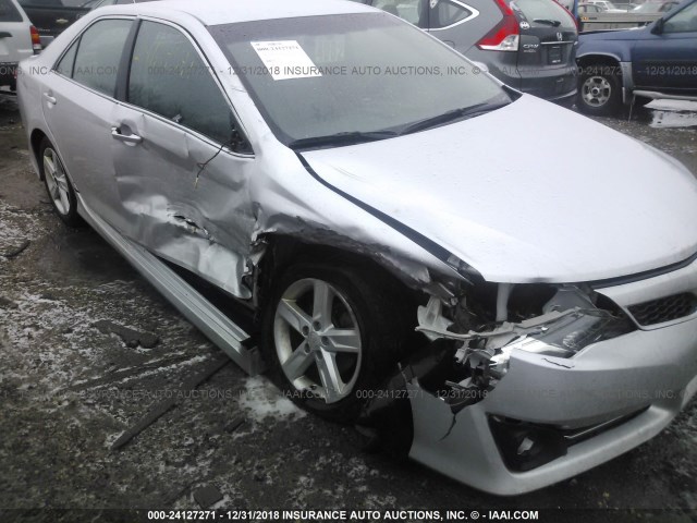 4T1BF1FK3CU069229 - 2012 TOYOTA CAMRY SE/LE/XLE SILVER photo 6