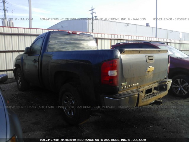 1GCNCPEA1BZ281876 - 2011 CHEVROLET SILVERADO C1500 BLUE photo 3