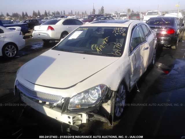 1G1ZE5E01CF296476 - 2012 CHEVROLET MALIBU LTZ WHITE photo 2