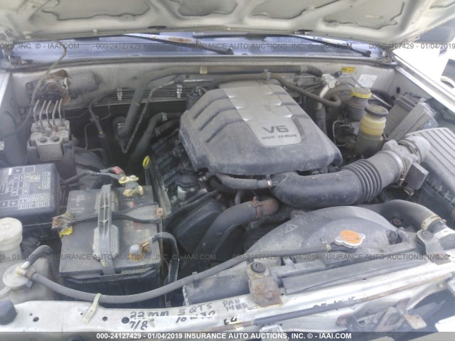 4S2CK58W514354012 - 2001 ISUZU RODEO S/LS/LSE SILVER photo 10