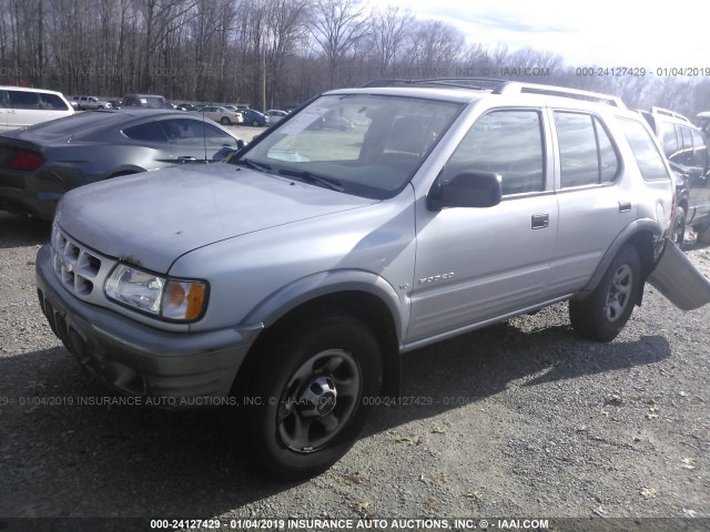 4S2CK58W514354012 - 2001 ISUZU RODEO S/LS/LSE SILVER photo 2