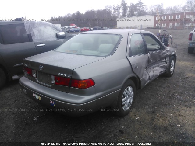 4T1BG22K91U101283 - 2001 TOYOTA CAMRY CE/LE/XLE TAN photo 4