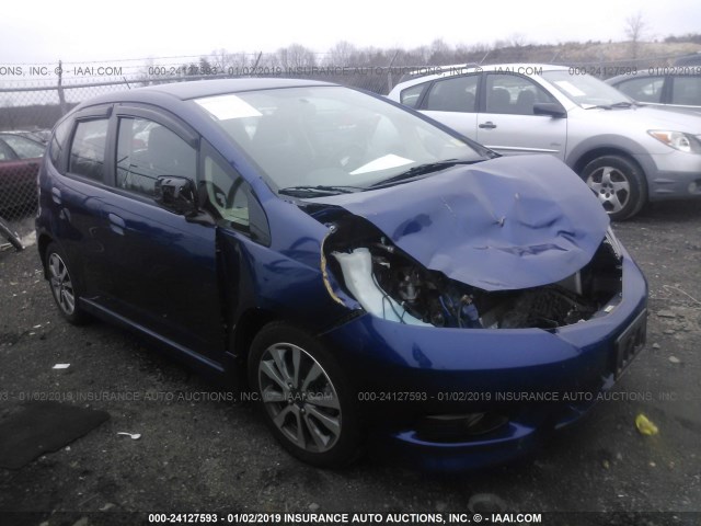 JHMGE8H52DC069760 - 2013 HONDA FIT SPORT BLUE photo 1