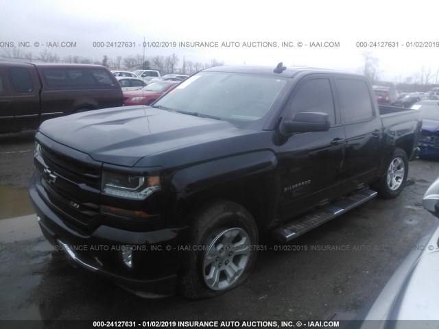 3GCUKREC4JG129505 - 2018 CHEVROLET SILVERADO K1500 LT BLACK photo 2