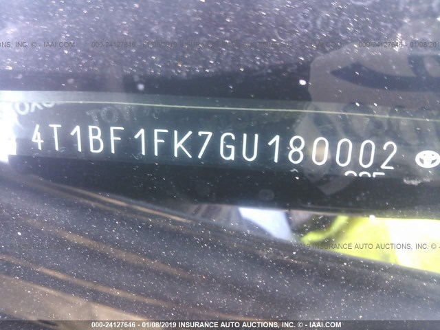 4T1BF1FK7GU180002 - 2016 TOYOTA CAMRY LE/XLE/SE/XSE WHITE photo 9