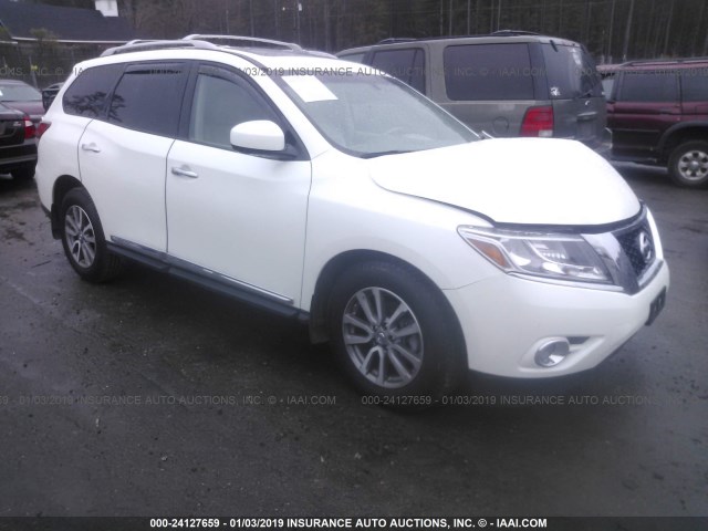 5N1AR2MNXFC707444 - 2015 NISSAN PATHFINDER S/SV/SL/PLATINUM WHITE photo 1