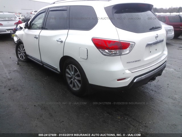 5N1AR2MNXFC707444 - 2015 NISSAN PATHFINDER S/SV/SL/PLATINUM WHITE photo 3