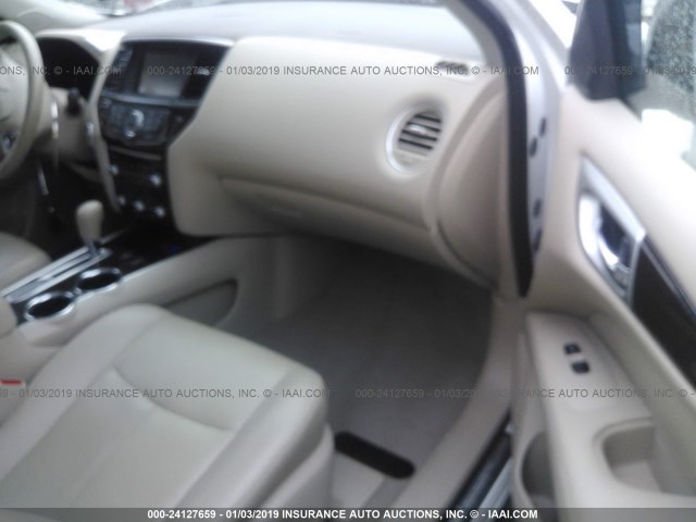 5N1AR2MNXFC707444 - 2015 NISSAN PATHFINDER S/SV/SL/PLATINUM WHITE photo 5