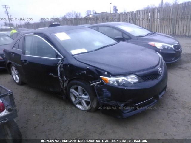 4T1BF1FK1EU379446 - 2014 TOYOTA CAMRY L/SE/LE/XLE BLACK photo 1