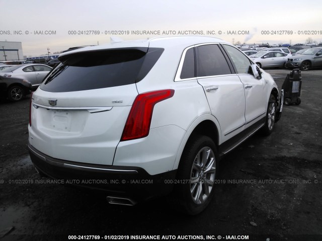 1GYKNDRS8JZ209032 - 2018 CADILLAC XT5 LUXURY WHITE photo 4