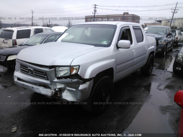 2HJYK165X6H548724 - 2006 HONDA RIDGELINE RTL SILVER photo 2