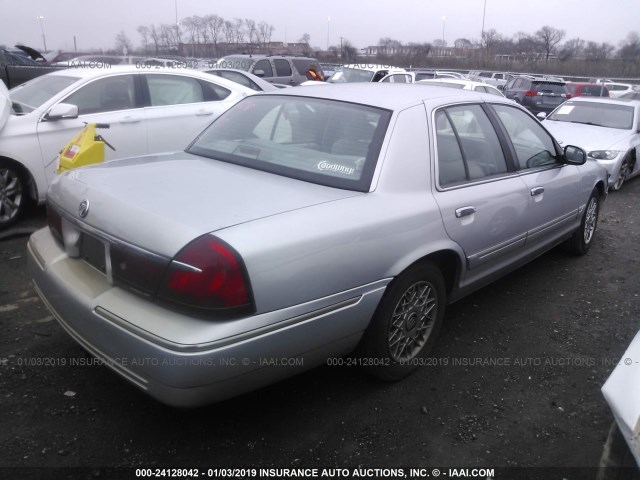 2MEFM74W1YX605291 - 2000 MERCURY GRAND MARQUIS GS SILVER photo 4