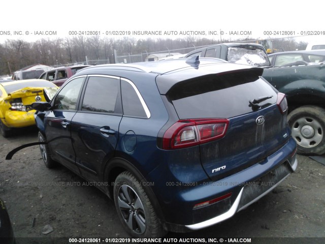 KNDCB3LC6J5206054 - 2018 KIA NIRO FE/LX BLUE photo 3