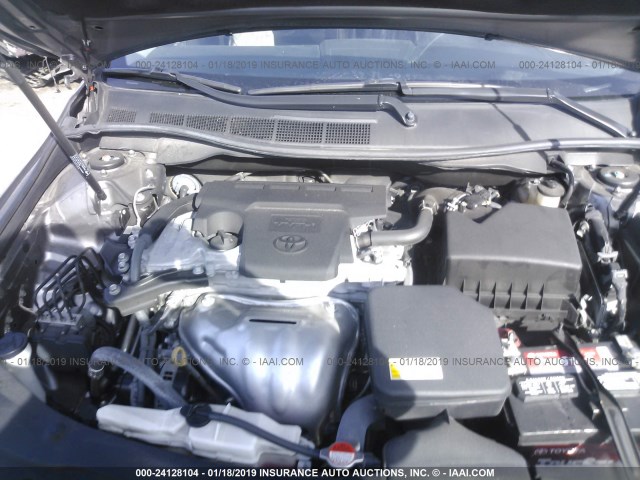 4T1BF1FK6GU607847 - 2016 TOYOTA CAMRY LE/XLE/SE/XSE GRAY photo 10