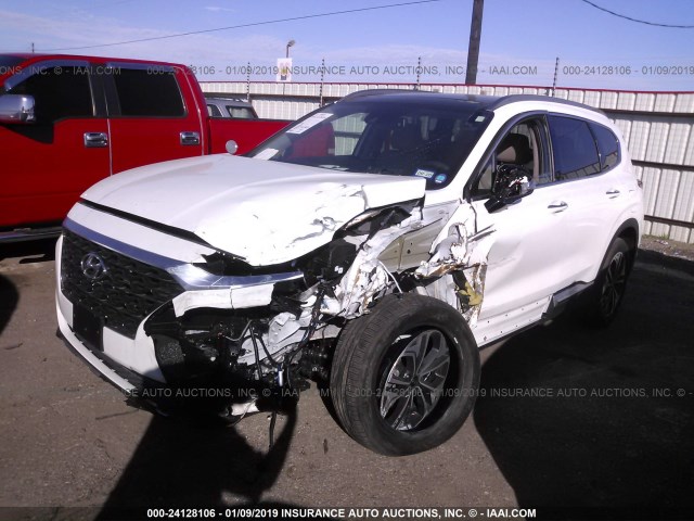 5NMS5CAA8KH026285 - 2019 HYUNDAI SANTA FE LIMITED/ULTIMATE WHITE photo 2