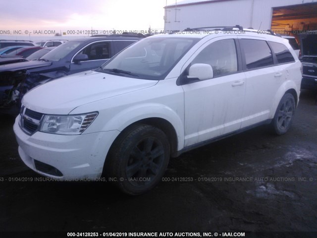 3D4PH5FV4AT265566 - 2010 DODGE JOURNEY SXT WHITE photo 2