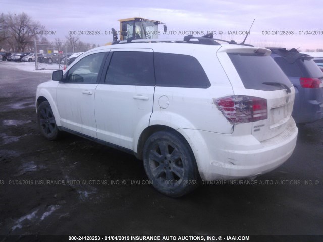 3D4PH5FV4AT265566 - 2010 DODGE JOURNEY SXT WHITE photo 3