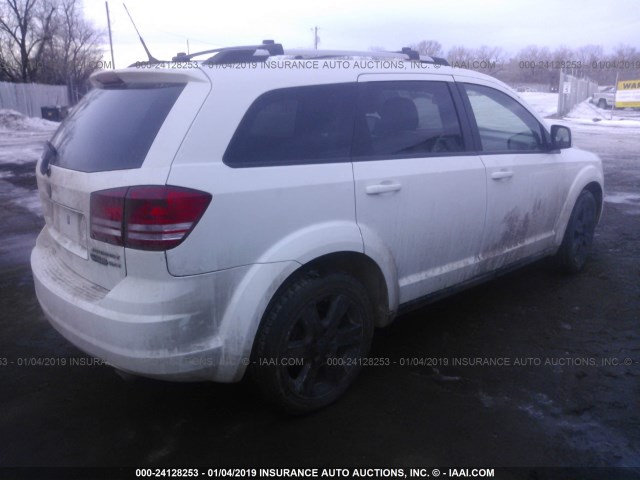 3D4PH5FV4AT265566 - 2010 DODGE JOURNEY SXT WHITE photo 4