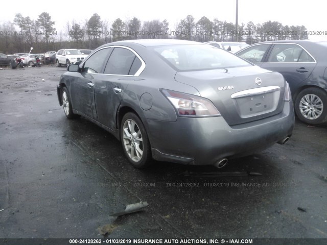 1N4AA5AP2EC445880 - 2014 NISSAN MAXIMA S/SV GRAY photo 3