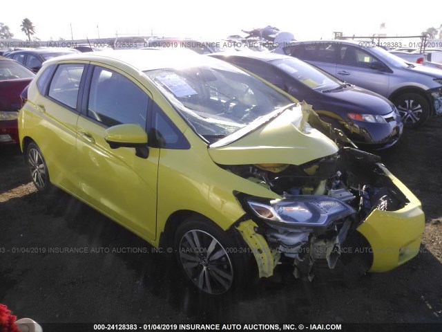 JHMGK5H76GX018414 - 2016 HONDA FIT EX/EXL YELLOW photo 1