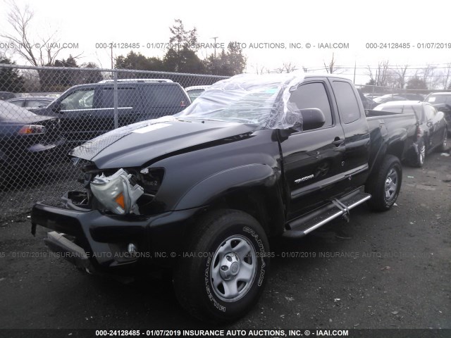 5TFTX4GN5DX020193 - 2013 TOYOTA TACOMA PRERUNNER ACCESS CAB BLACK photo 2