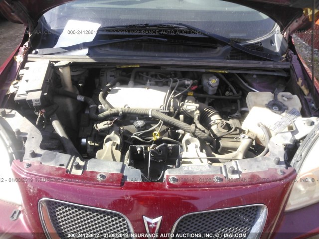 1GMDV33L45D197082 - 2005 PONTIAC MONTANA SV6 BURGUNDY photo 10