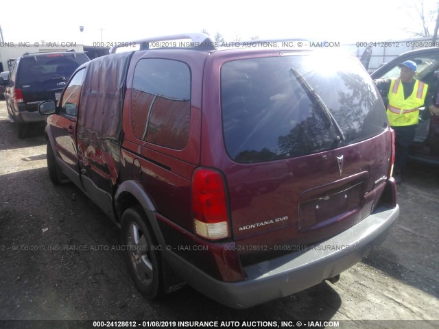 1GMDV33L45D197082 - 2005 PONTIAC MONTANA SV6 BURGUNDY photo 3