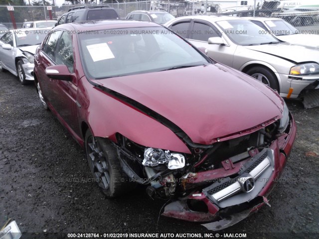 19UUA76537A010912 - 2007 ACURA TL TYPE S RED photo 1