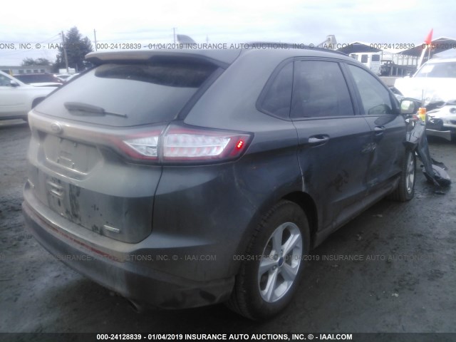 2FMPK4G96JBB53708 - 2018 FORD EDGE SE GRAY photo 4