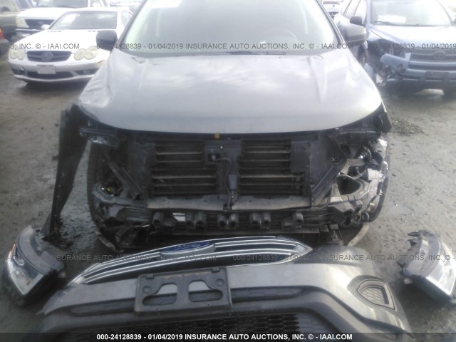 2FMPK4G96JBB53708 - 2018 FORD EDGE SE GRAY photo 6