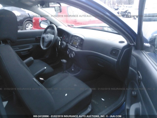 KMHCM3AC4BU197600 - 2011 HYUNDAI ACCENT GL BLUE photo 5