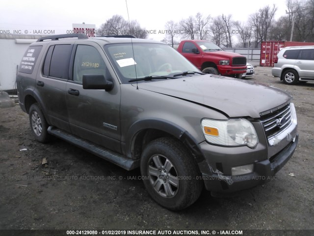 1FMEU73E76UB41655 - 2006 FORD EXPLORER XLT BROWN photo 1