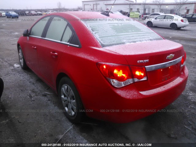 1G1PC5SH6G7179564 - 2016 CHEVROLET CRUZE LIMITED LS RED photo 3