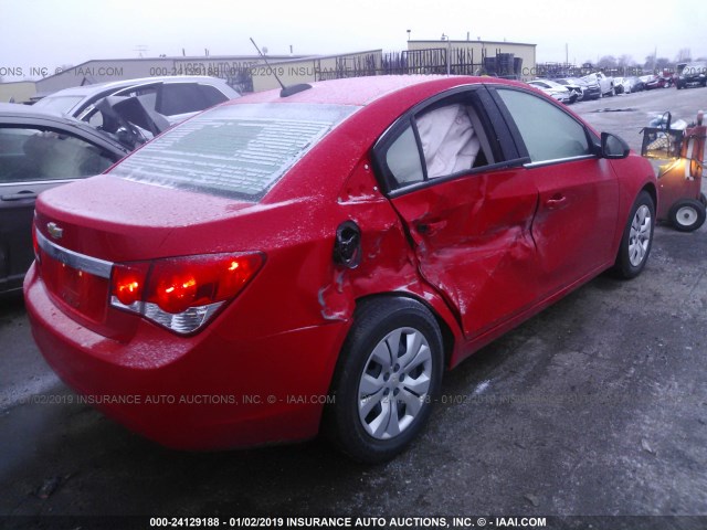 1G1PC5SH6G7179564 - 2016 CHEVROLET CRUZE LIMITED LS RED photo 6