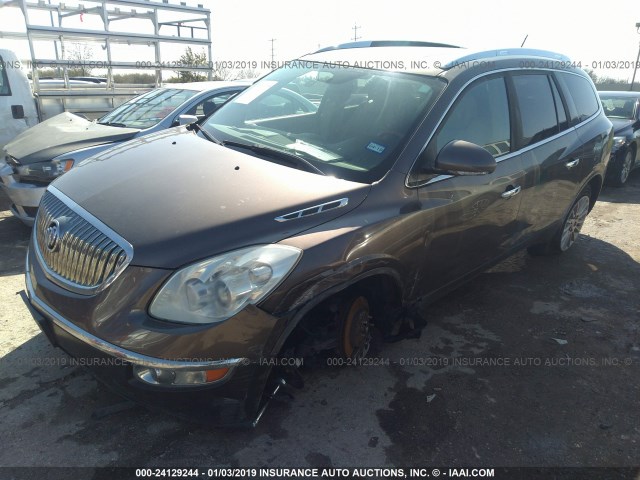 5GAER23768J306434 - 2008 BUICK ENCLAVE CXL BROWN photo 2