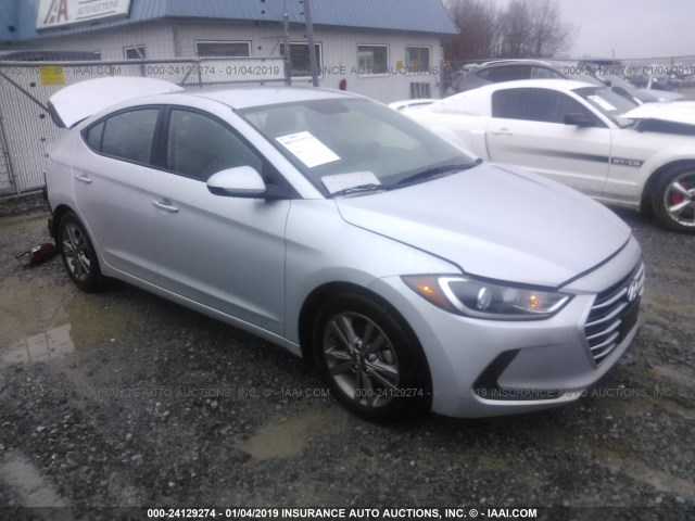 5NPD84LF7JH237185 - 2018 HYUNDAI ELANTRA SEL/VALUE/LIMITED SILVER photo 1