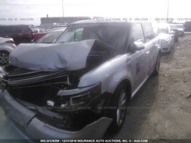 2FMHK6D85DBD04974 - 2013 FORD FLEX LIMITED SILVER photo 2