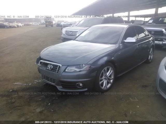 WAUBGAFL4CA111089 - 2012 AUDI S4 PREMIUM PLUS GRAY photo 2