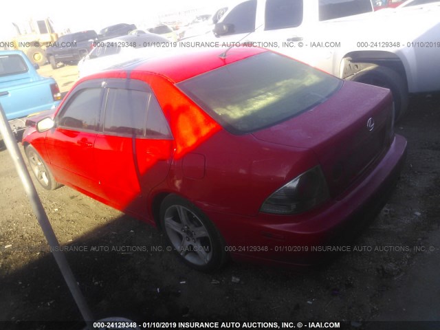 JTHBD192620045047 - 2002 LEXUS IS 300 RED photo 3