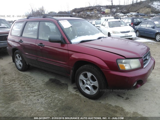 JF1SG65673H710092 - 2003 SUBARU FORESTER 2.5XS RED photo 1