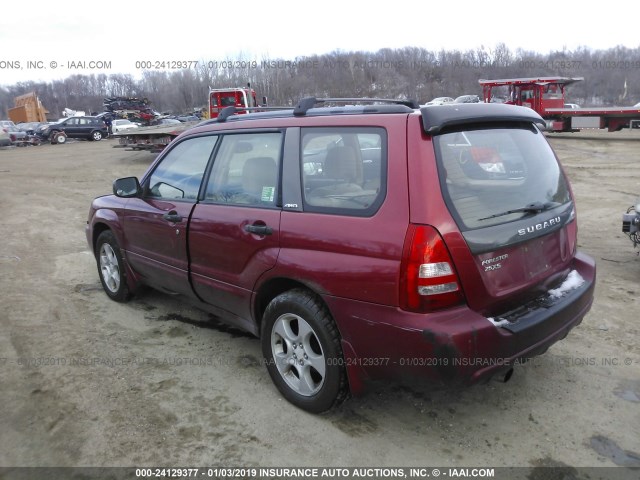JF1SG65673H710092 - 2003 SUBARU FORESTER 2.5XS RED photo 3